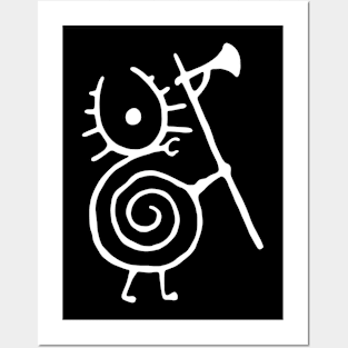 WARRIOR SNAIL Posters and Art